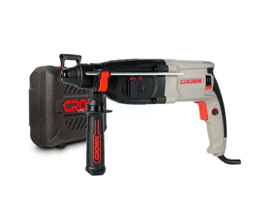 Перфоратор CROWN  800Вт, SDS-Plus, 3-х реж., 2,8Дж, 26мм, кейс