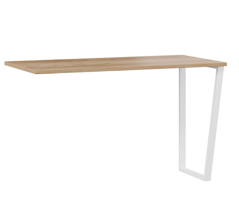 Стол письменный Порто  (Белый/Яблоня Беллуно)																			