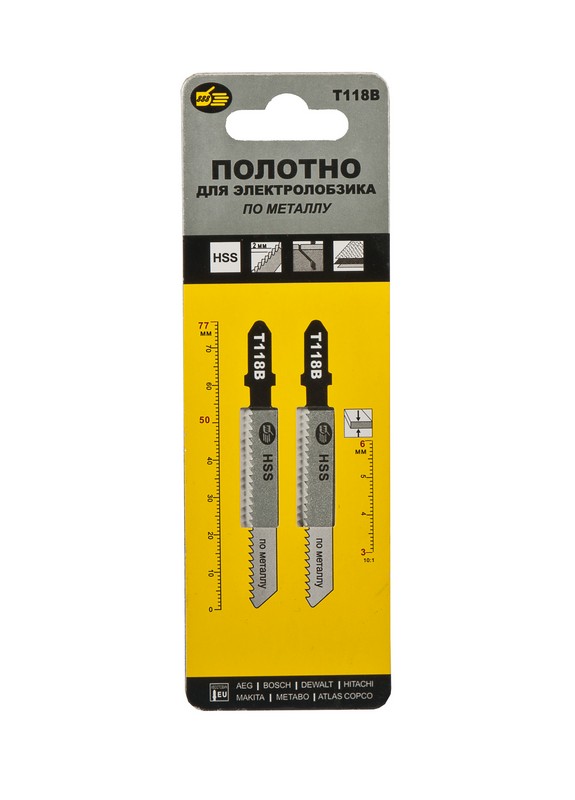 Полотно "888"для э/лобзика по металу  Т118G (1 уп-2 шт) (10)