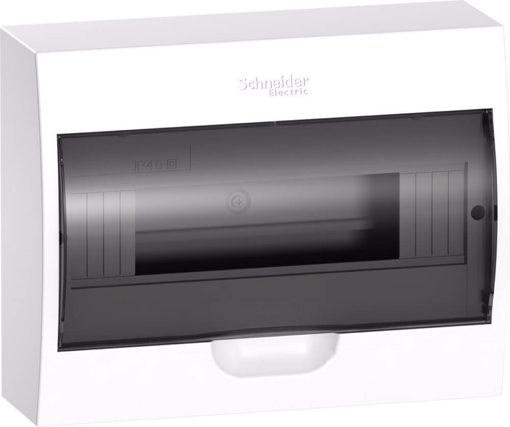 Бокс ОП EASY9 навесн. с прозр. дверью 1ряд 18мод. SchE EZ9E118S2SRU (3)