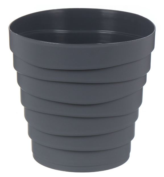 Кашпо "Бархан" (2,25л) Цв. Антрацит (Арт. КШ-4318)