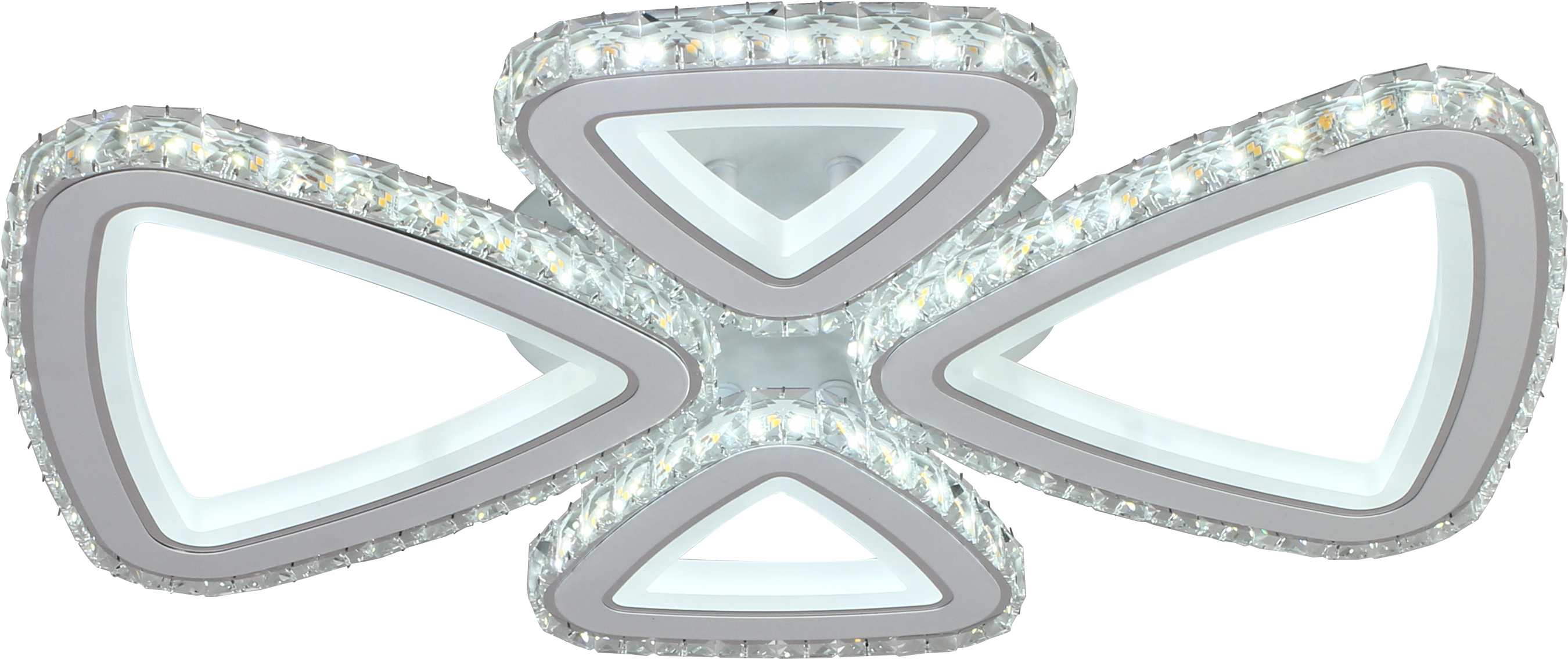 Светильник AU61215/2+2 WH+CR LED Белый+Хром 168W ПДУ 525*380*90