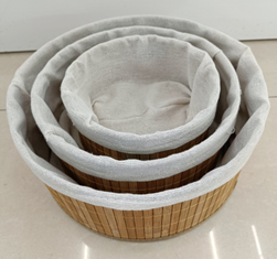 Корзина для хранения круглая Bamboo 20*20*8, бамбук