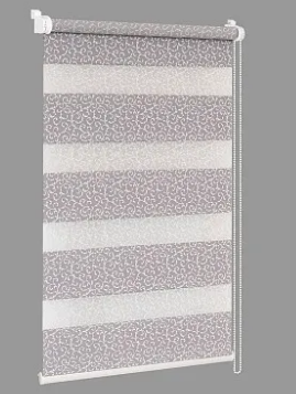 Штора рул. СРШ-01МК-45020 61(57)/160 Декор Арабески бел./серебро РБ