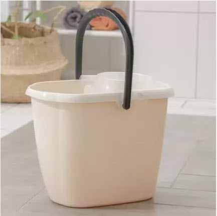 Ведро 13,0л "Malta" прямоуг. Бежевый флэк (4)