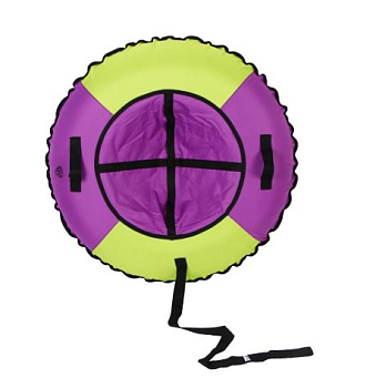 Тюбинг/ватрушка, диаметр 100см, оксфорд 600D, ПВХ, бутиловая камера R15, фиолетовый