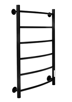 УЦЕНКА Полотенцесушитель В4 80*40 черный матовый(_1_)